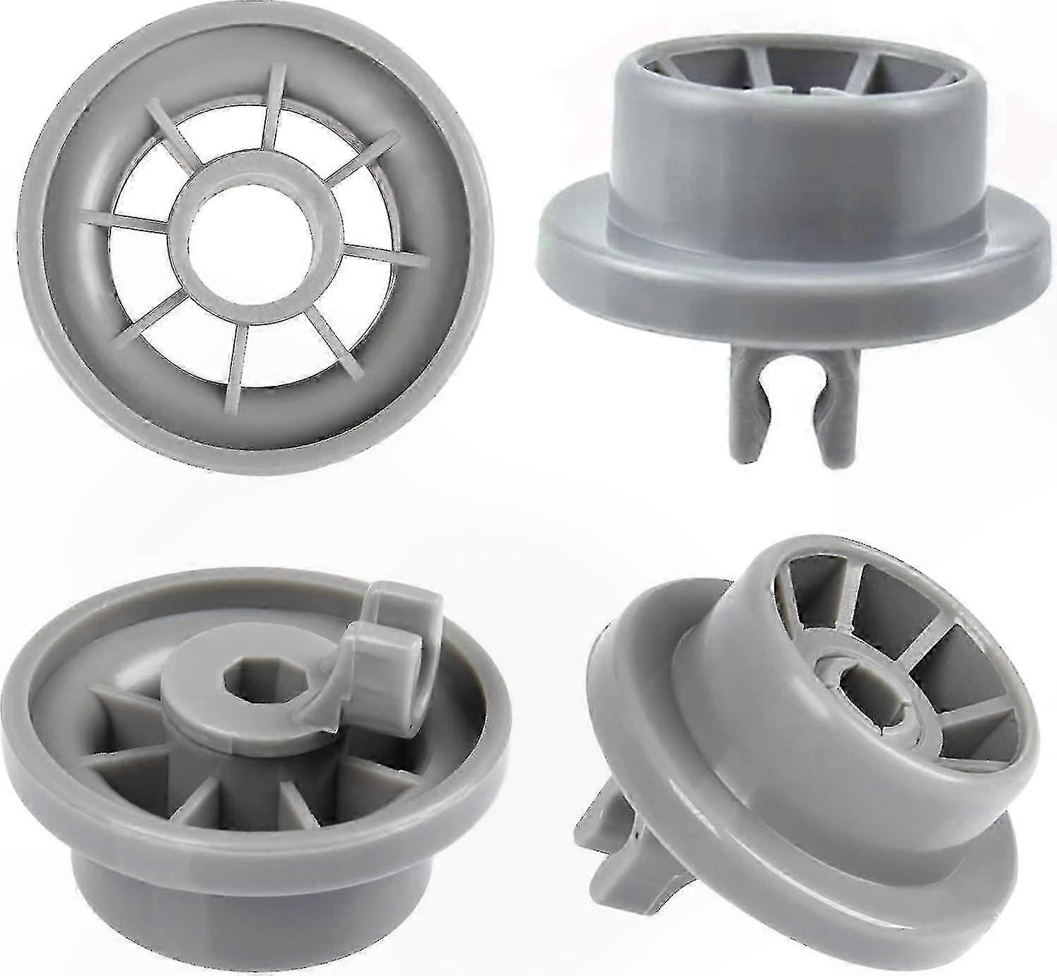 Replacement Wheels for Lower Dishwasher Rack, Compatible with Major Brands, Set of 4