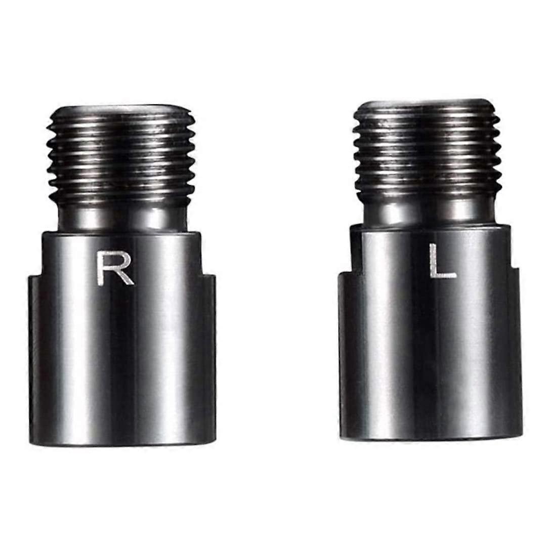 Bicycle Pedal Extender Distance Extension Axle Extension Accessories with Extender Chrome Molybdenum Steel Silver