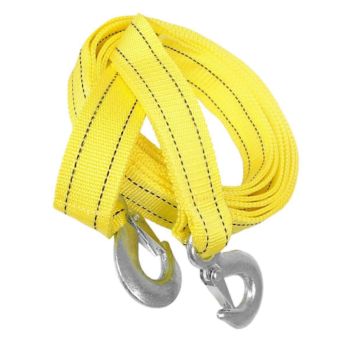 Tow Rope with Metal Hooks Nylon Tow Rope For Car And Boat Recovery Emergency Recovery And Breakdown Assistance Durable