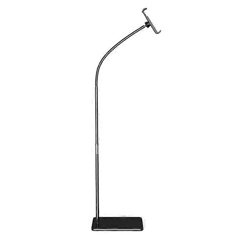Mobile Phone Tablet Bracket 155cm Telescopic Floor Model (Black)