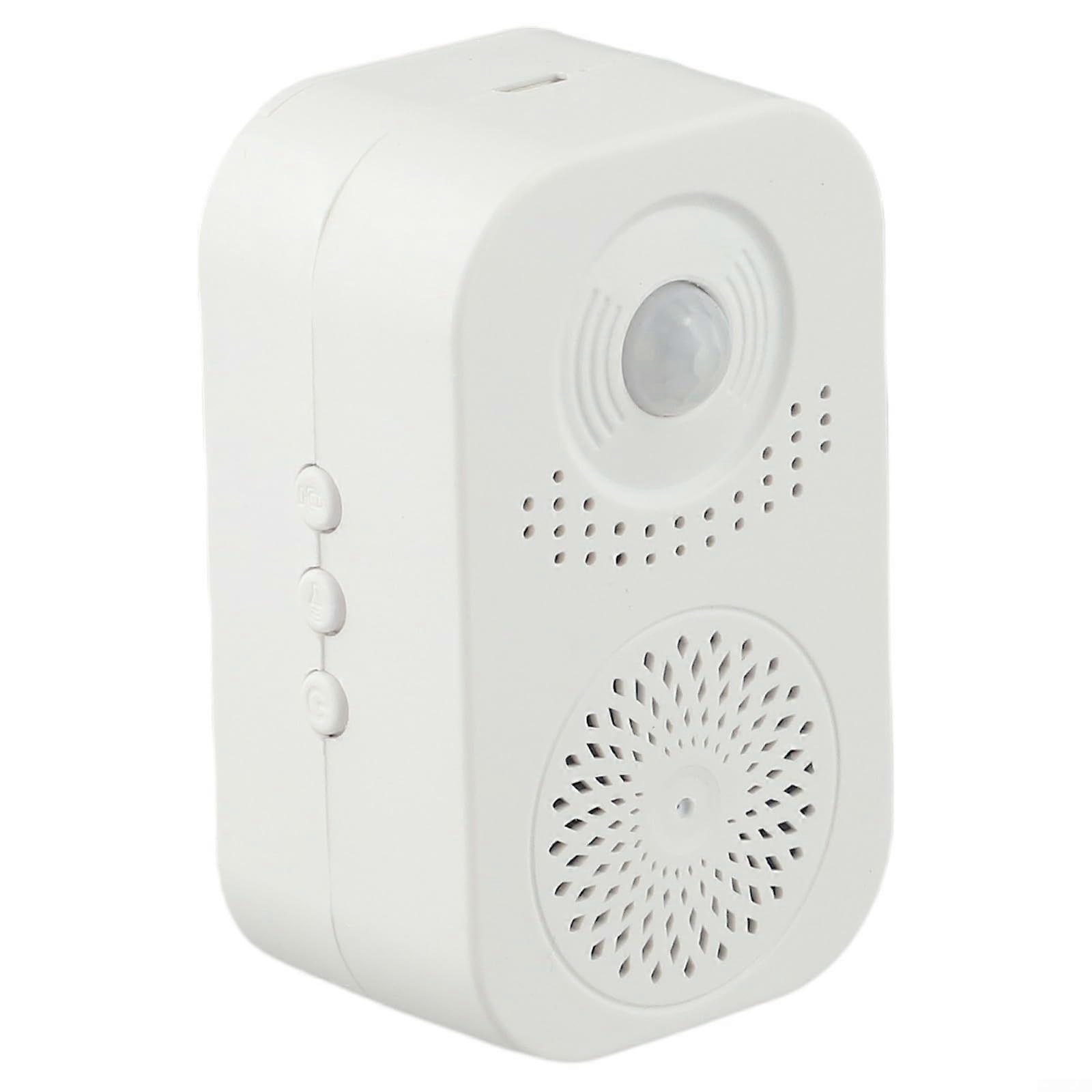 Motion Sensor Welcome Doorbell for Shops - Recordable Greeting with 20 Voices, Wireless, Easy Installation, Commercial Use