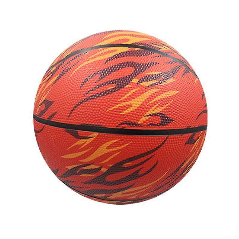 Size 5 Flame Red Basketball for Children's Competition Training