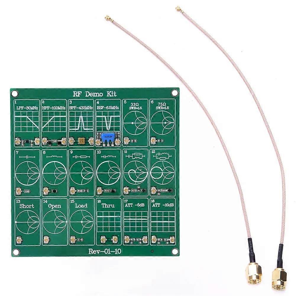 RF Test Board 18 Functional Modules RF Demo Kit NanoVNA RF Test Module Vector Network Analyzer Board Filter/Attenuator Module