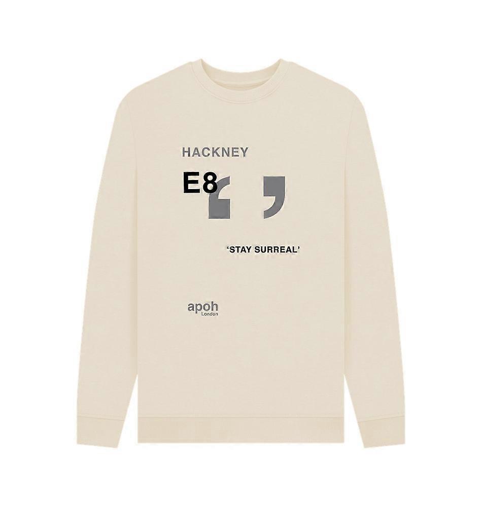 APOH Surreal Hackney Slogan Cream Sweatshirt