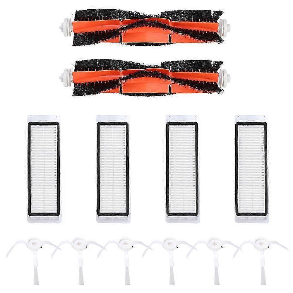 12Pcs Robot Vacuum Cleaner Filters Main Brush Side Brush Kit Replacement Fit for