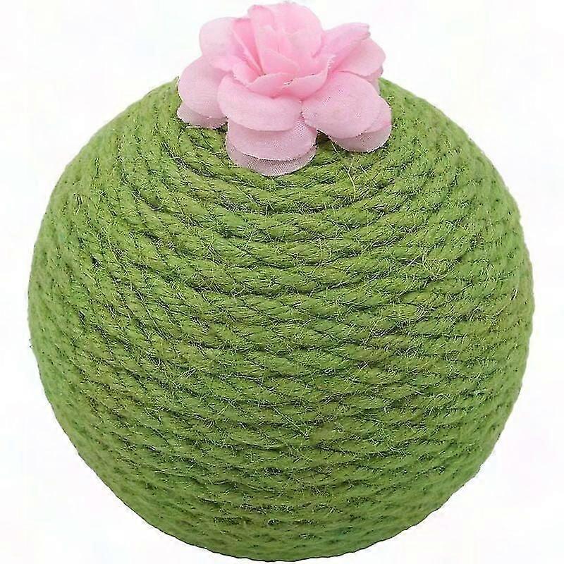 Cactus Cat Scratching Post with Toy Ball - Interactive Cat Tree & Play Toy - Gift for Cats