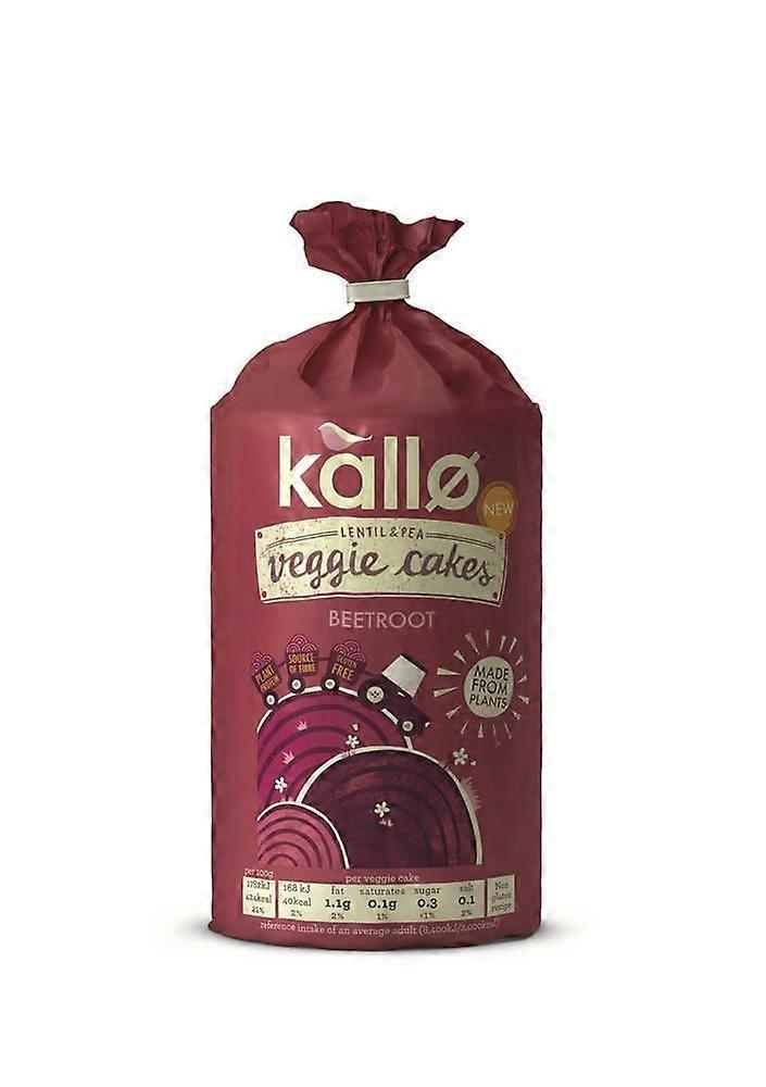 Kallo Beetroot Veggie Cakes 122g - 2 Pack
