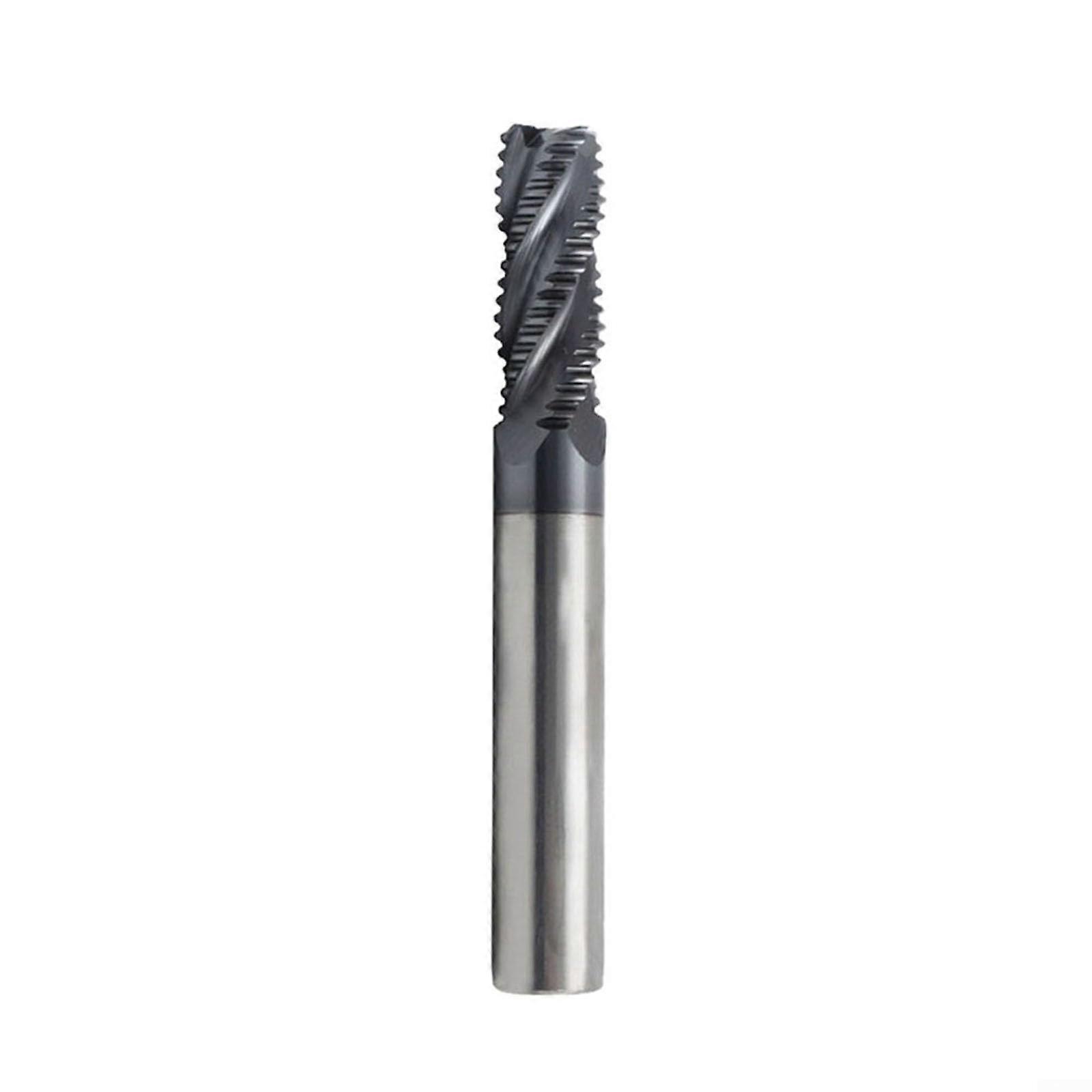 Carbide Roughing End Mill, 4 Flute AlTiN Coating CNC Milling Cutter, For Metal Machining Processing(8mm) Ref: 7496