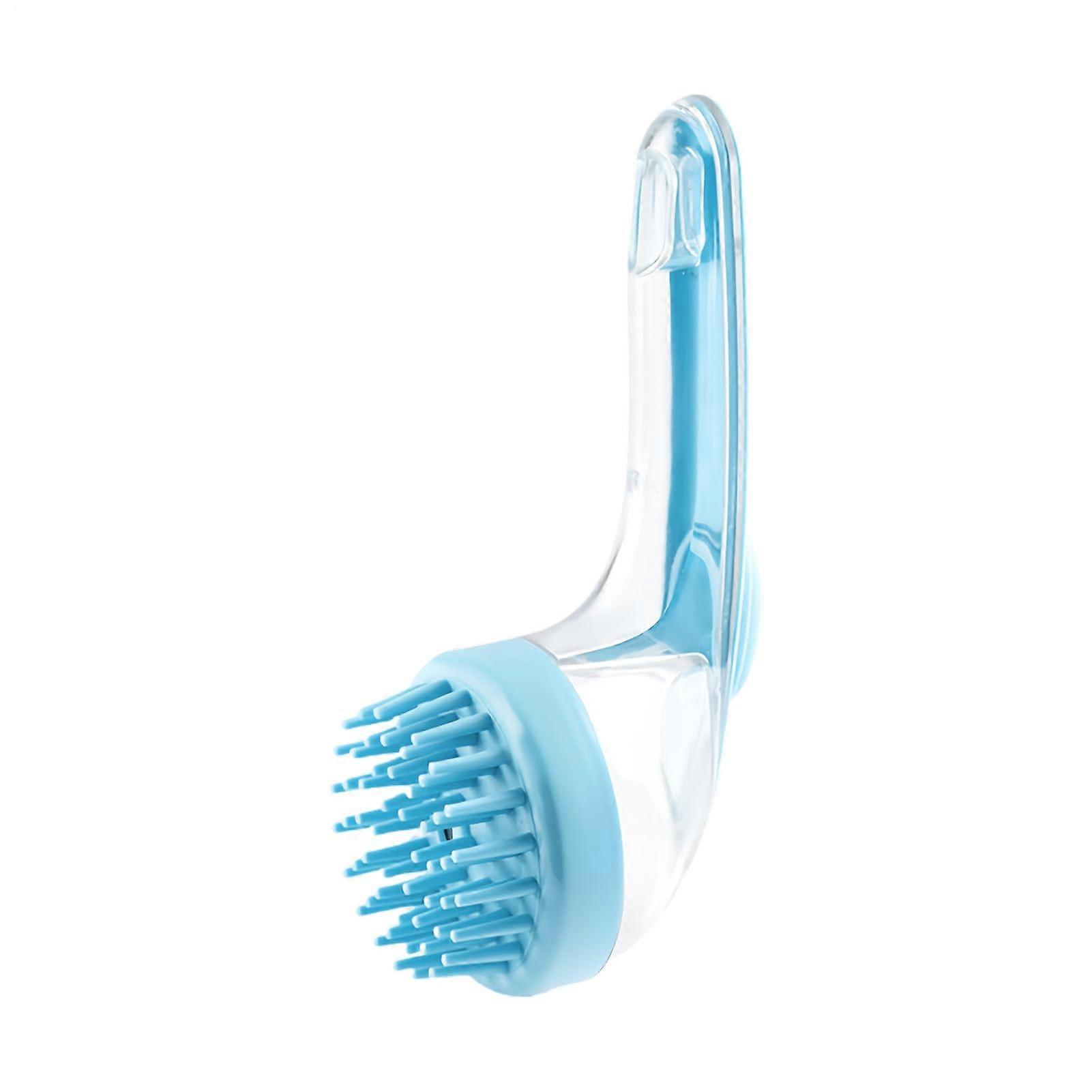 Dog Shampoo Brush Gentle Puppy Cleansing Scrubber with Soap Dispenser for Pets