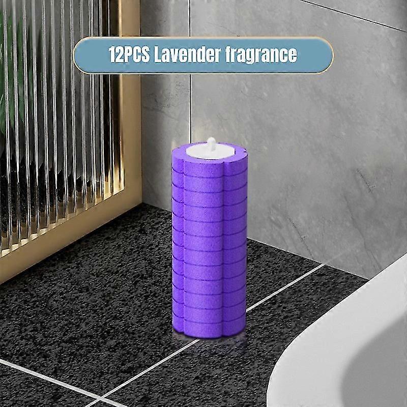 12X Disposable Toilet Brush Set Toilet Bowl Cleaning System Cleaners with Refill