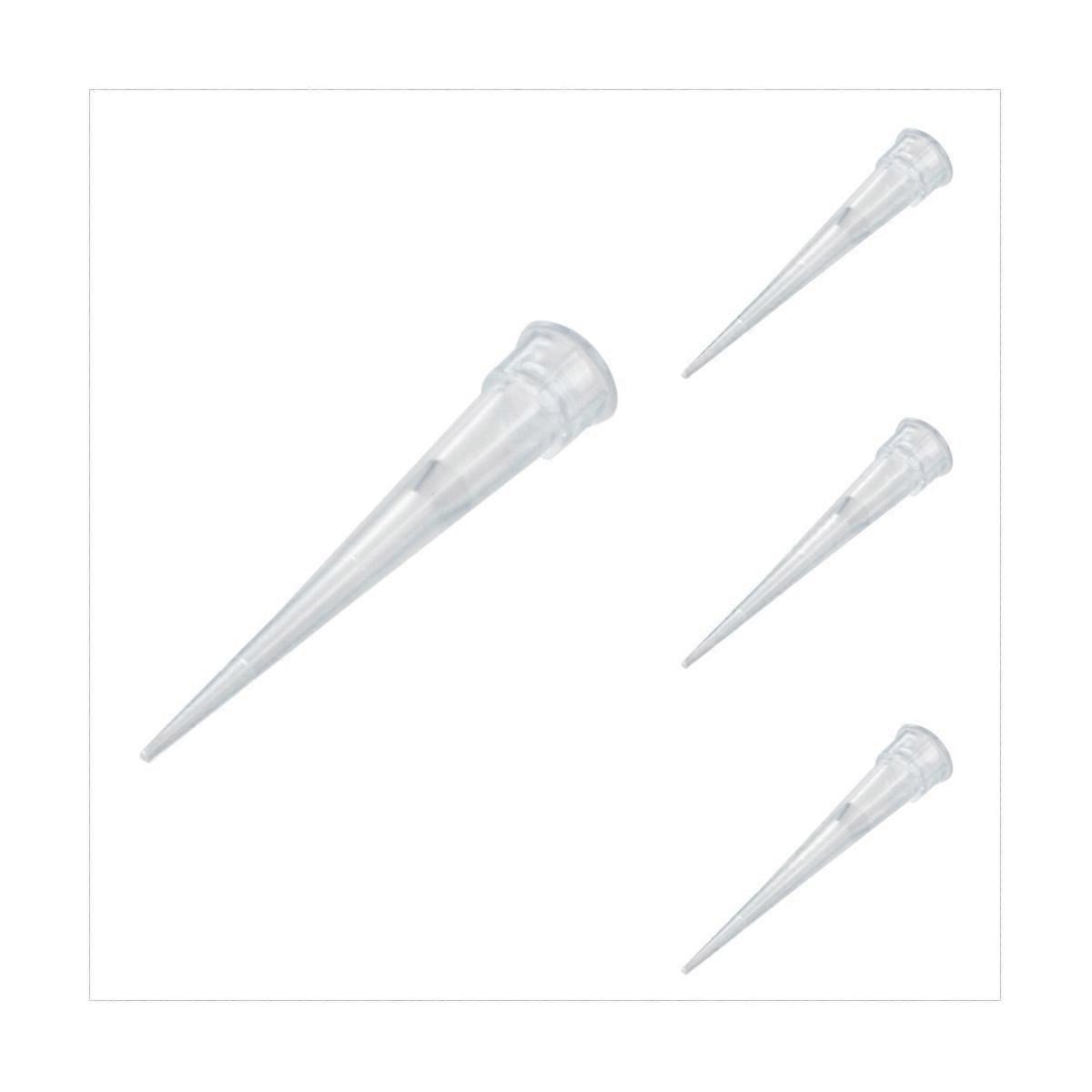 Laboratory Clear White 10UL Lab Liquid Pipette Pipettor Tips 2000 Pcs