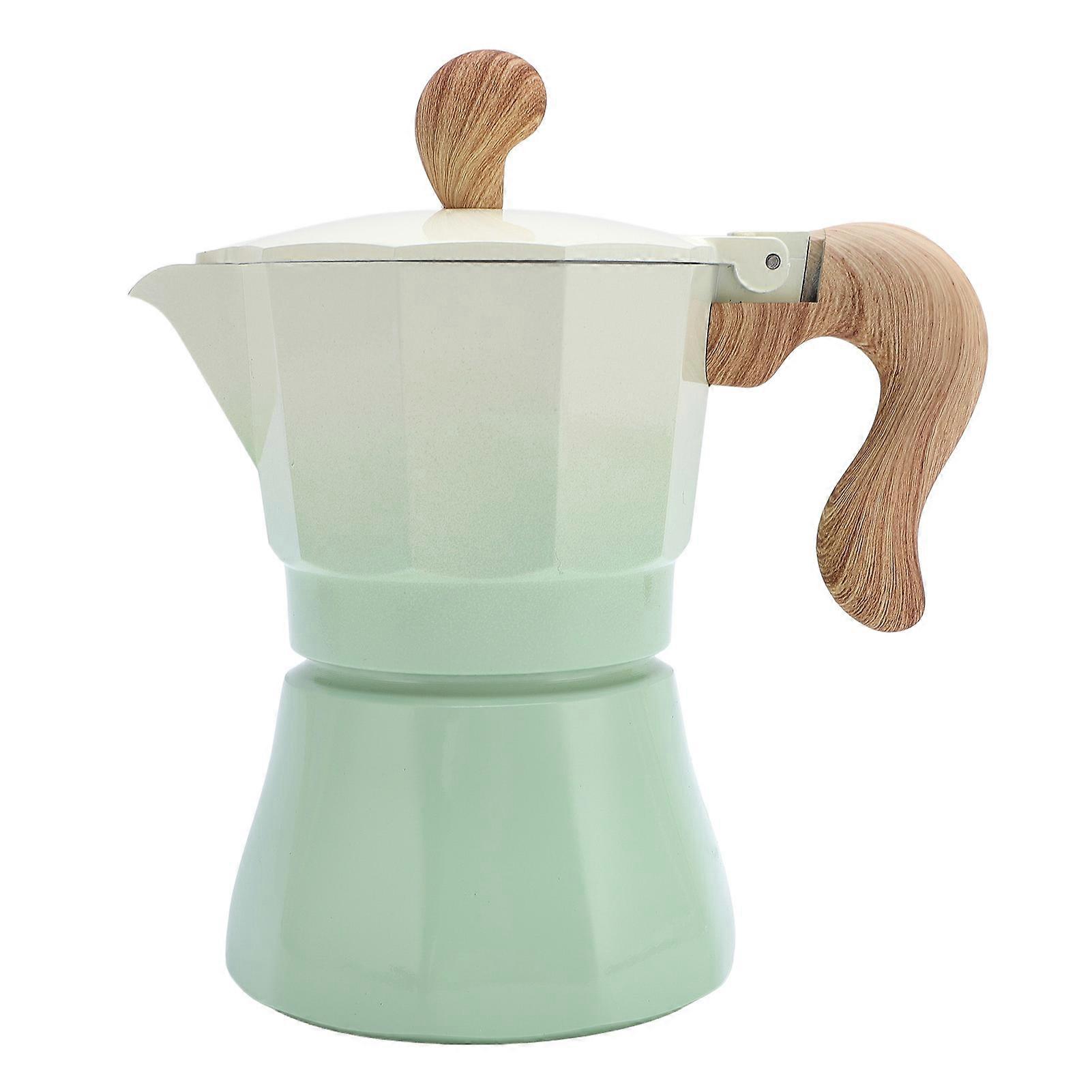 150ml Stovetop Coffee Maker Single Valve Aluminum Coffee Machine for Lovers Beginners