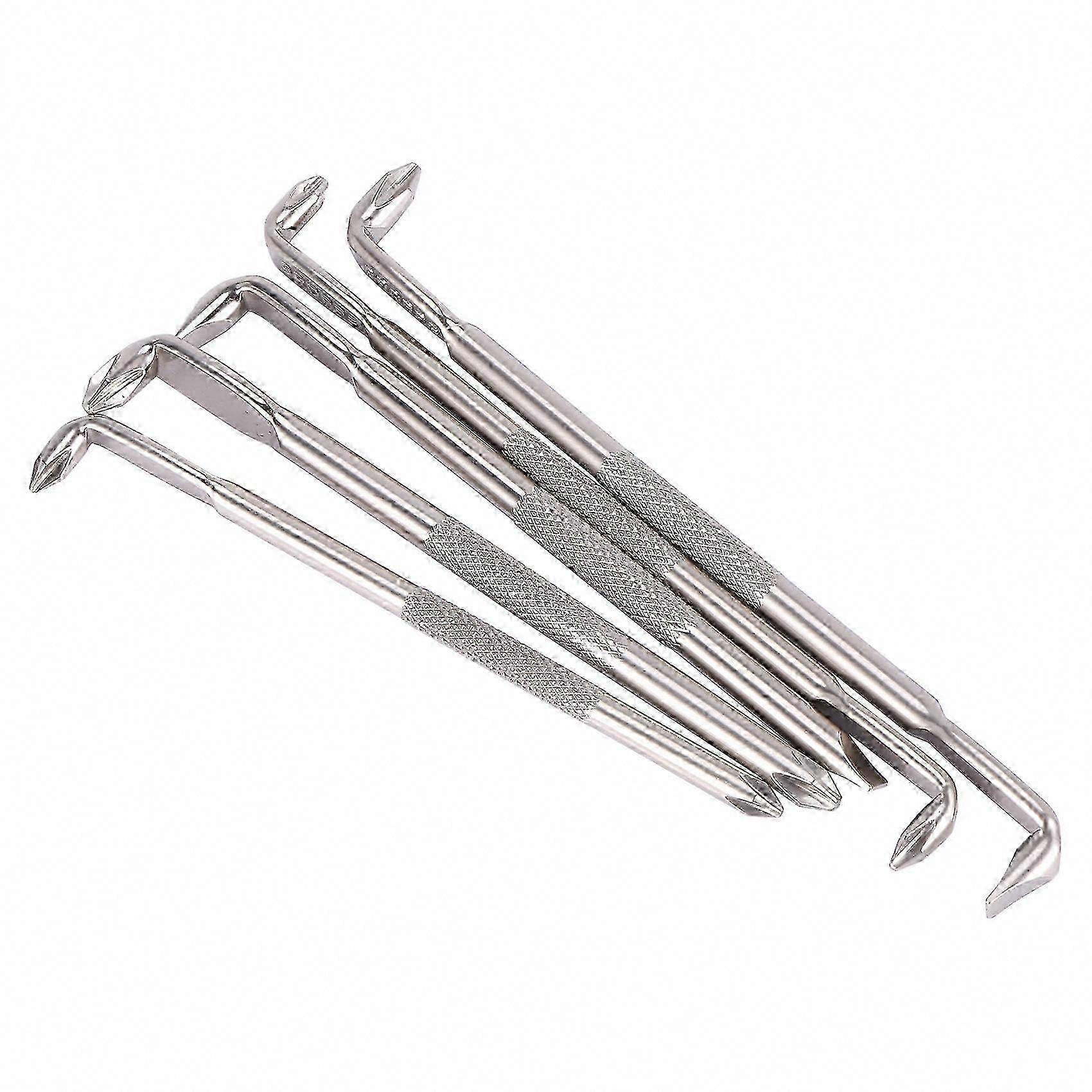 5Pcs L-Shaped 90-Degree Right-Angle Magnetic Screwdriver Set with Short Slotted Tip