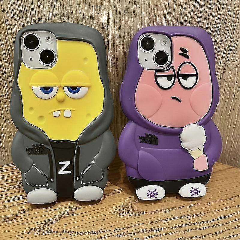 The Doll Applies To The 15/14promax Phone Case Xs/xr Spongebob Pie
