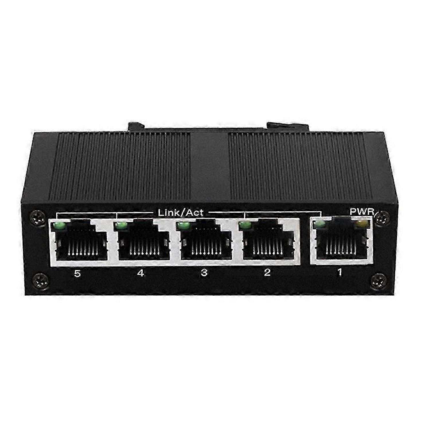 5 Port 100Mbps Network Switch Ethernet Industrial Grade Switch Unmanaged Rail Type Industrial Networ Cs
