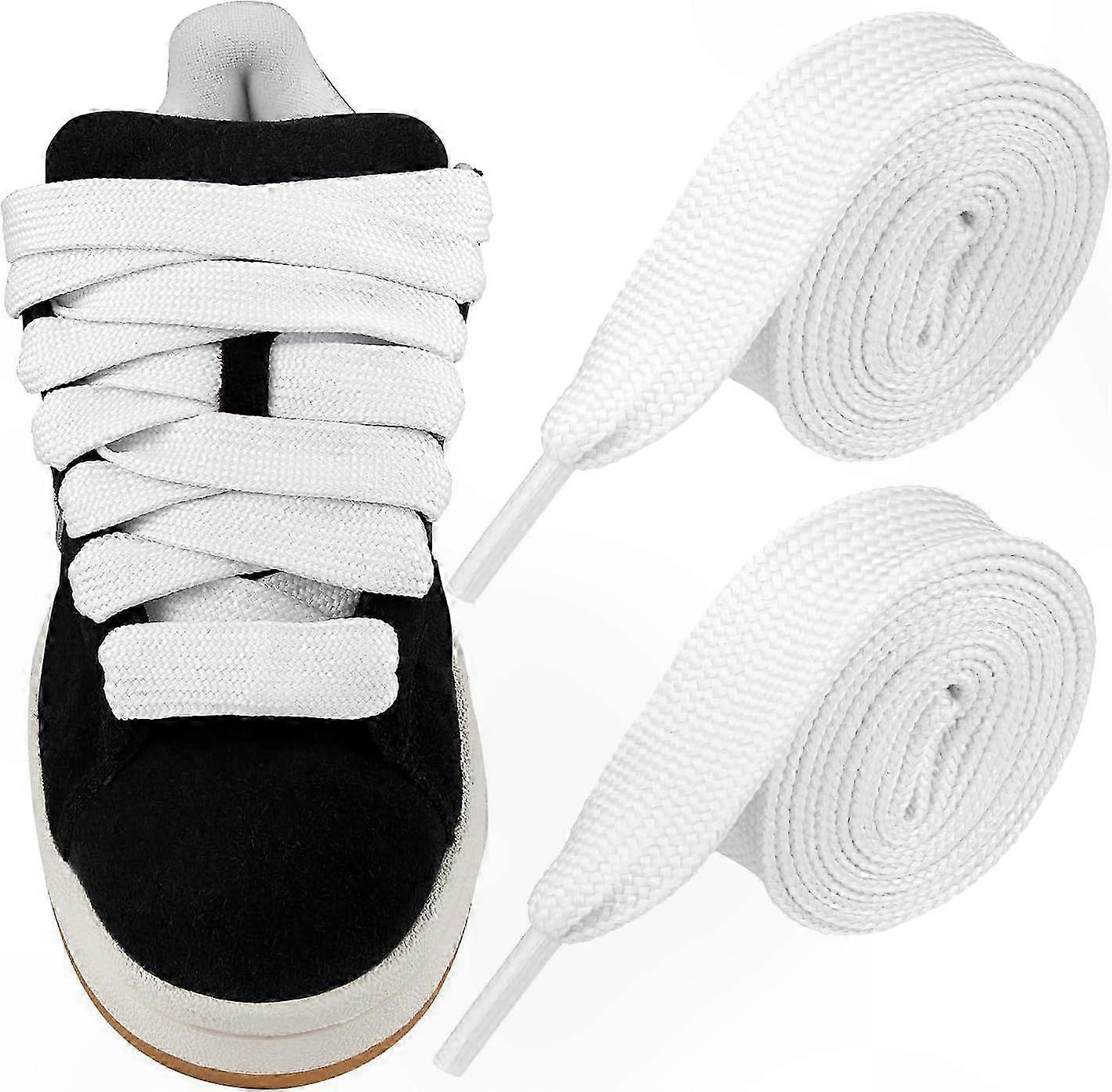 Thick Wide Shoelaces for Campus Sneakers Replacement 2CM Flat Laces