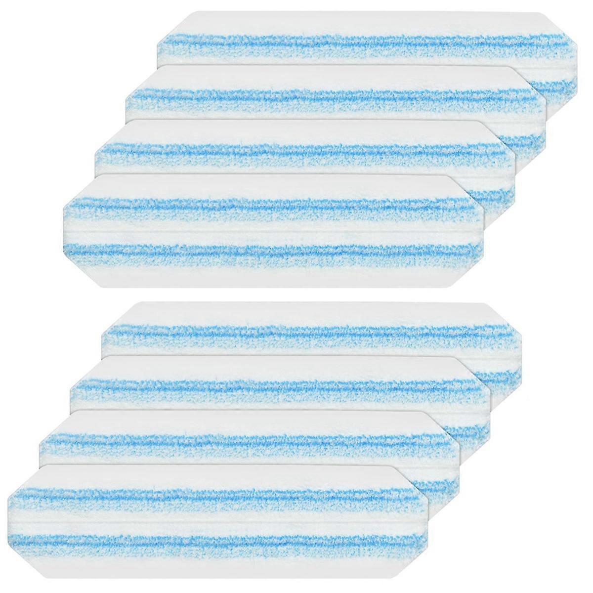 Mop Pads Replacements for Flat Mop System,Washable & Reusable Microfiber Mop Refills 8 Pcs