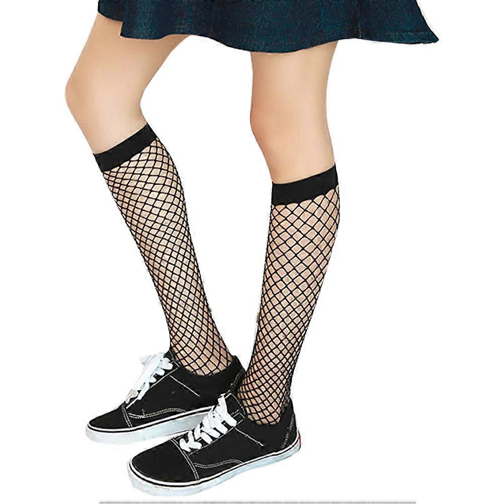 Casual High For Mesh Black Figure Enhancing 1 Pair