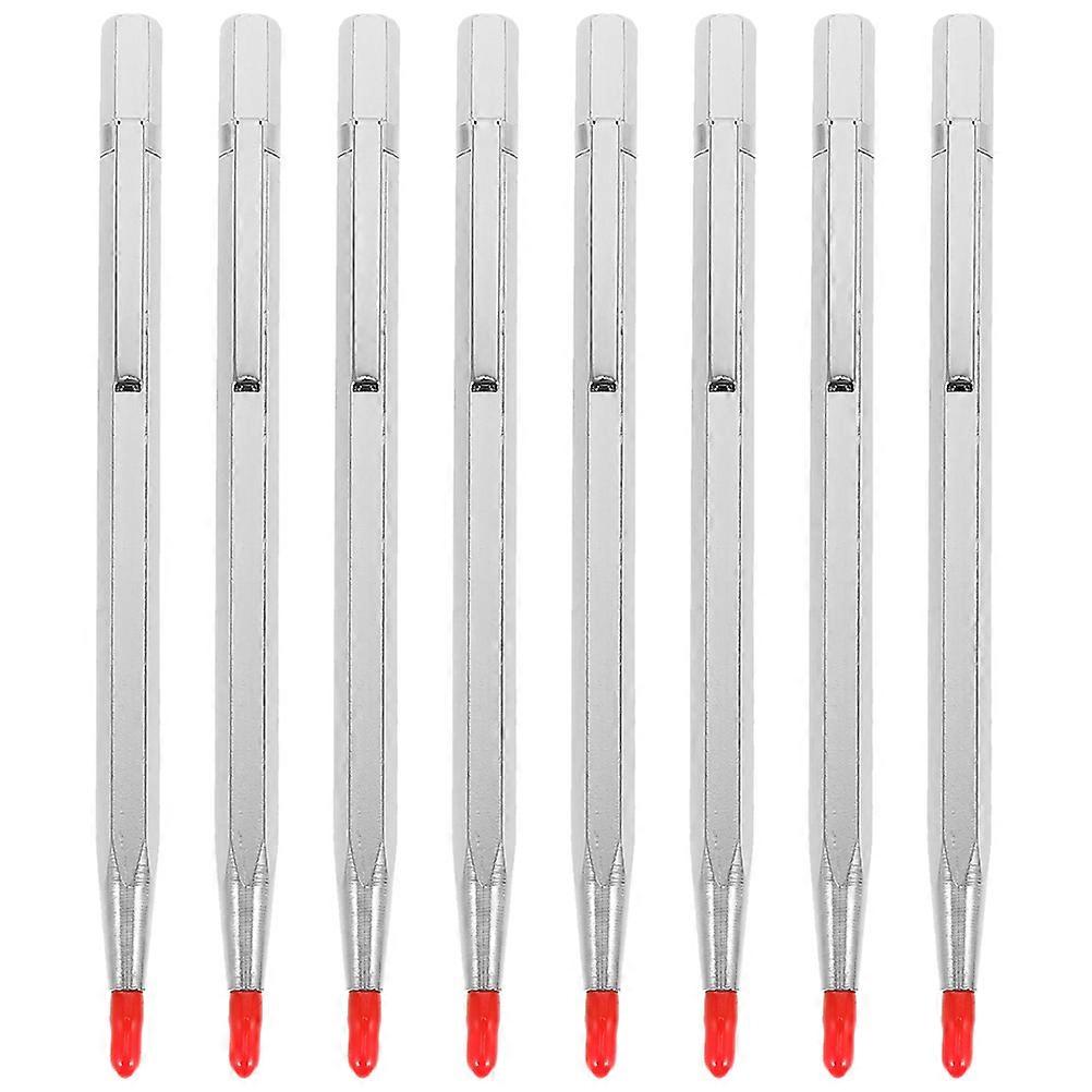 Engraving Pen 8Pcs Hexagonal Fine-tip Marking Tool For Glass And Metal Ideal For Home Renovation And Construction Work