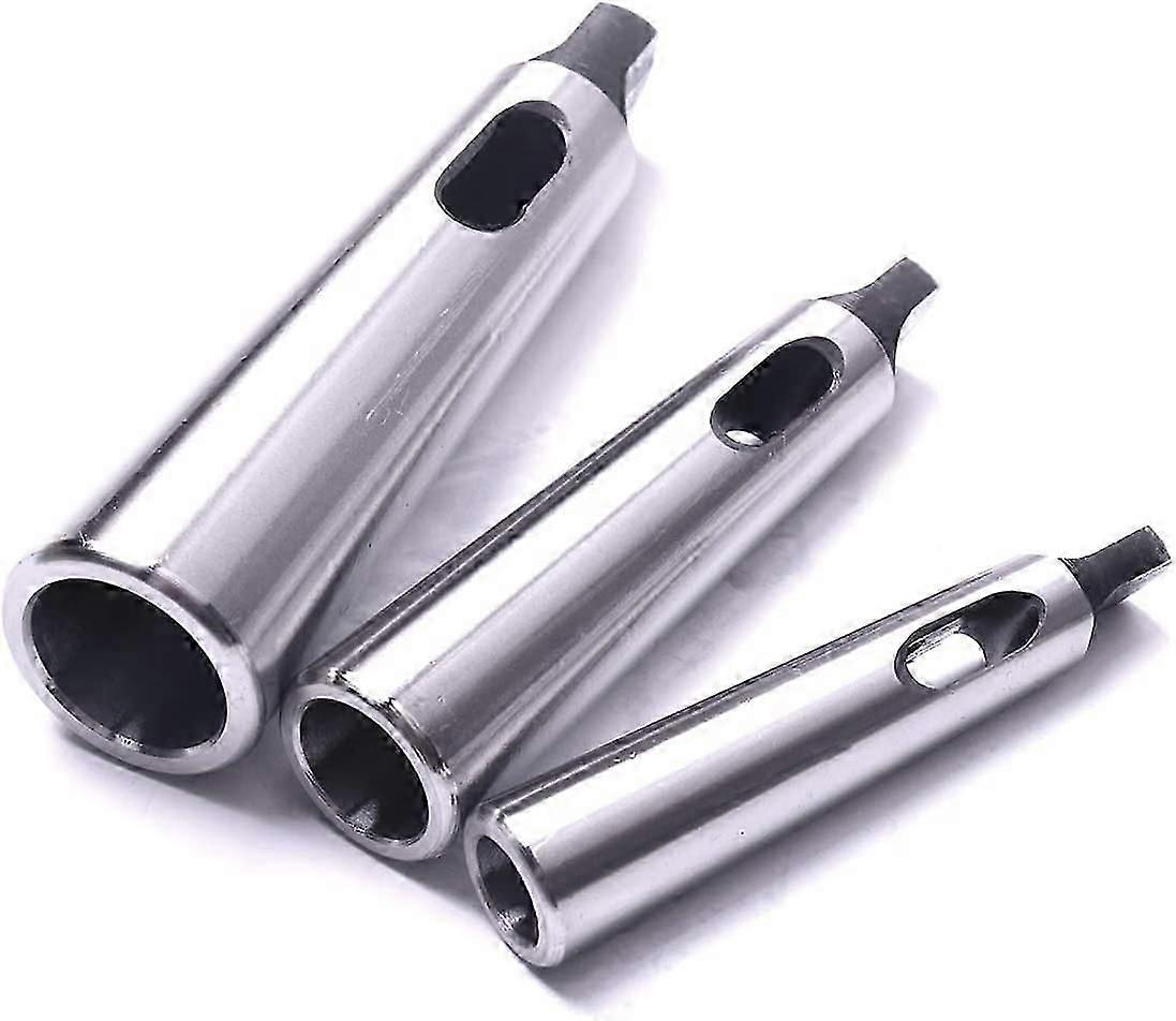 Atoplee Morse Taper Drill Sleeve Reducing Adapter for Lathe Milling MT1 to MT2MT2 to MT3MT3 to MT4(black)(3pcs)