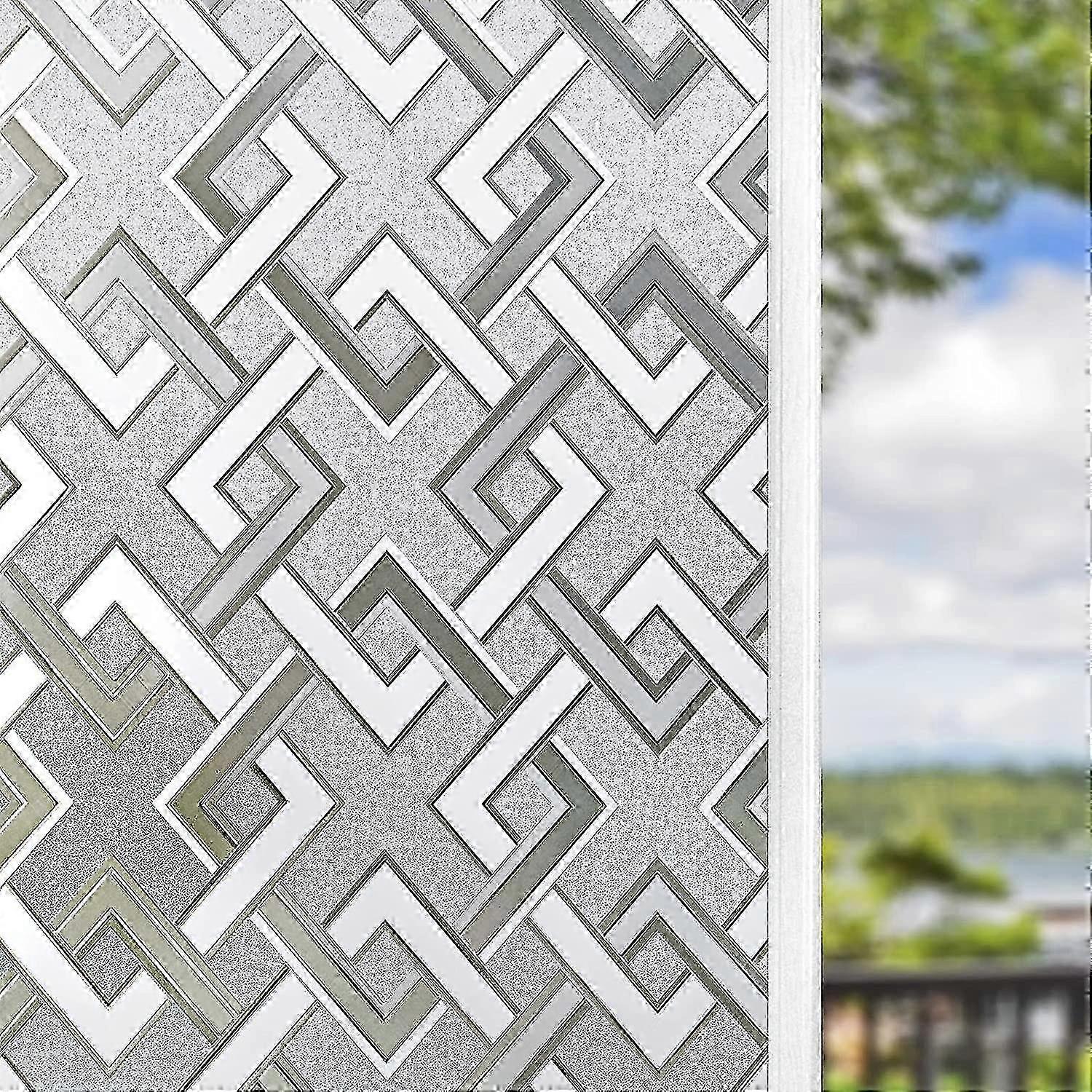 Square Pattern Blackout Window Film, UV Protection, Static, Decorative​