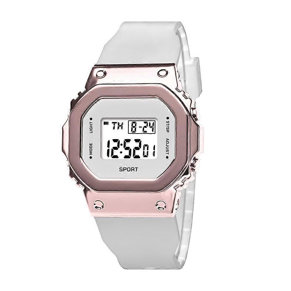 Small Square Sports Watch Multifunctional Electronic Watch For Couples, Waterproof