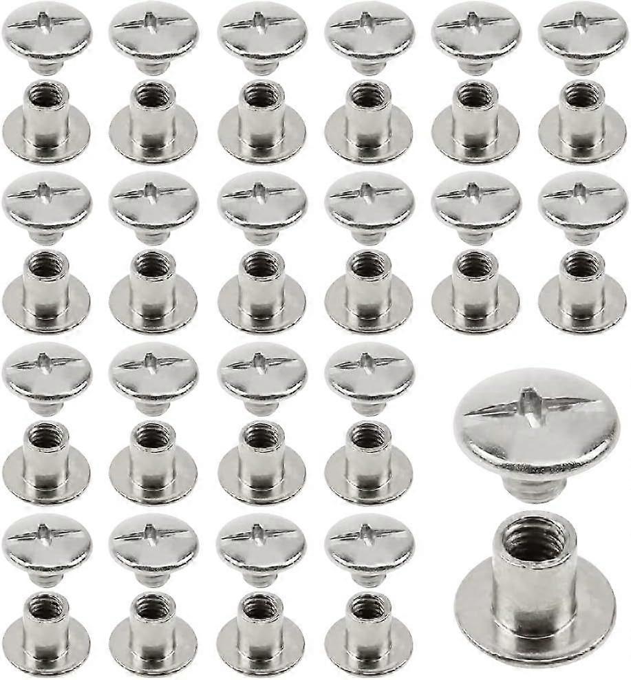 Ternel Screw Binding Screw Assortment Kit Used for DIY Leather Decoration Binding and Scra