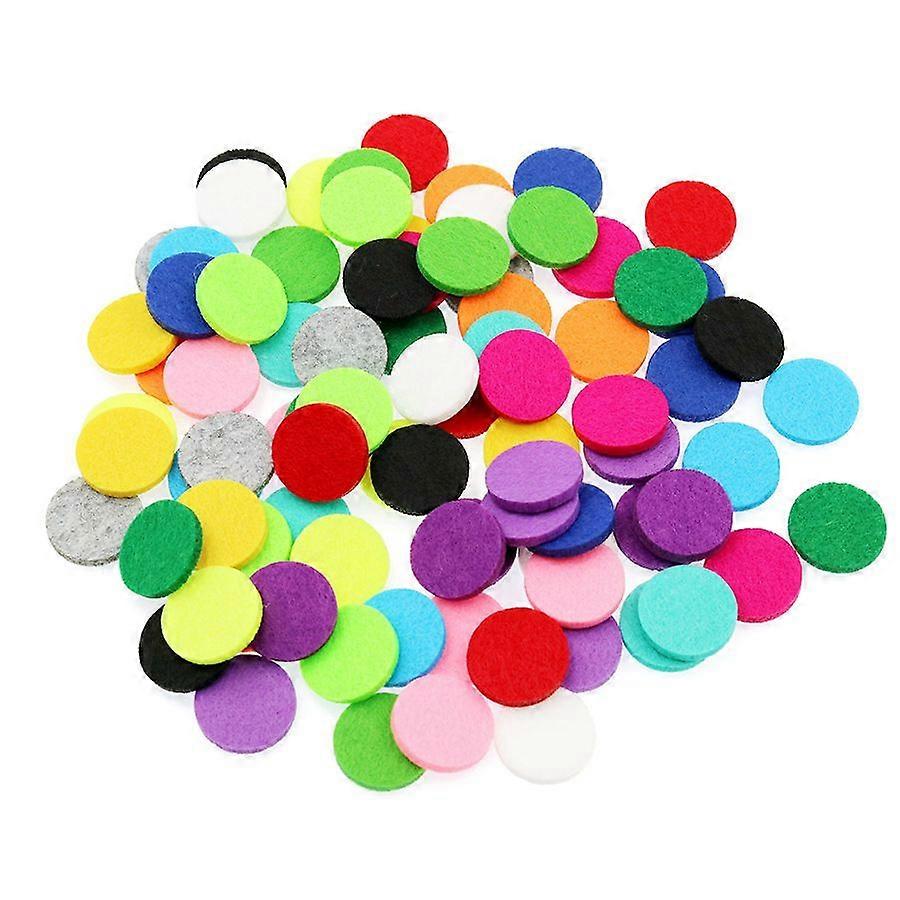 200pcs Diffuser Refill Pads Mini Round Essential Oil Perfume Diffuser Pads Replacement Unscented Mats for Locket Necklace