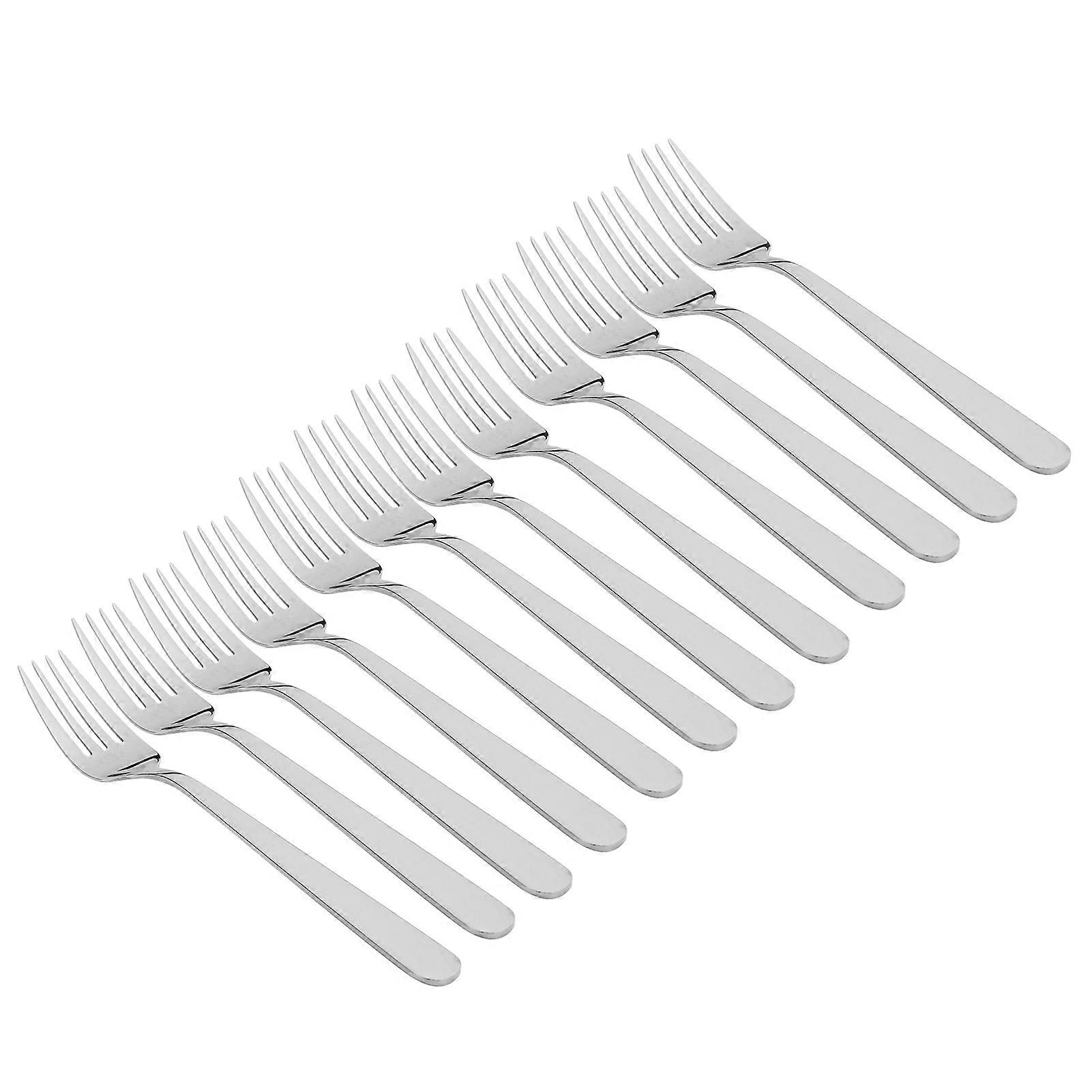 12PCS Stainless Steel Silverware Set Mirror Flatware Kitchen Utensils