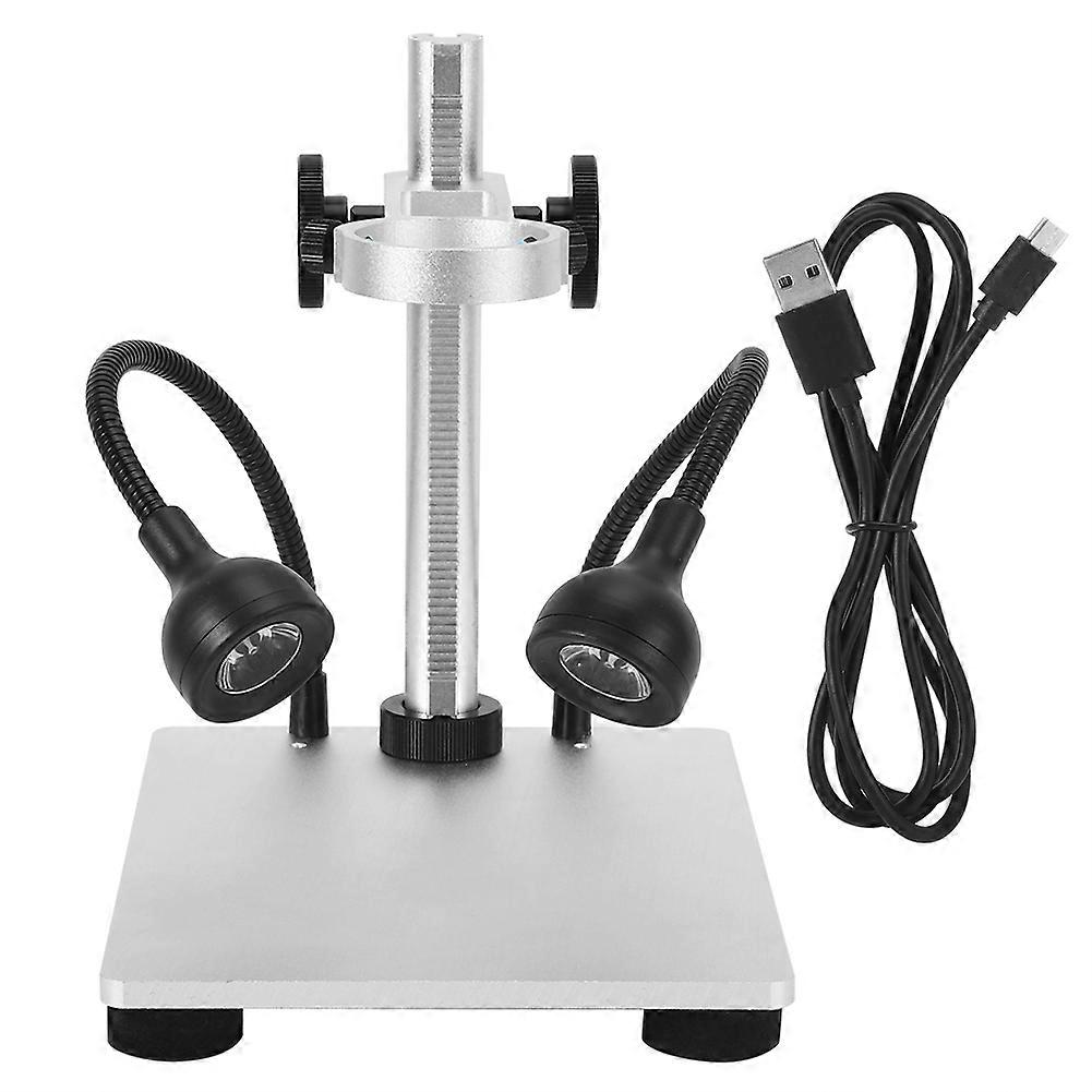 Aluminum Alloy Microscope Bracket Stand Holder with Dual Light Source for Digital Microscope