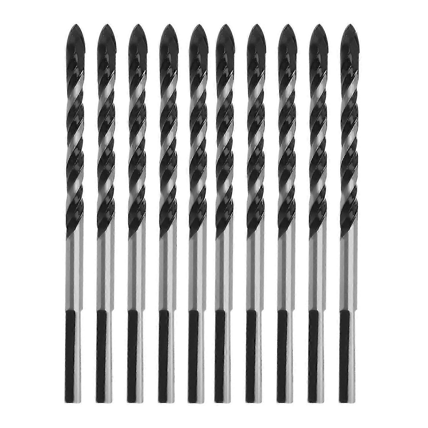 Multipurpose Drill Bits, 10-Piece 6mm Multi-material Drill Bit Set