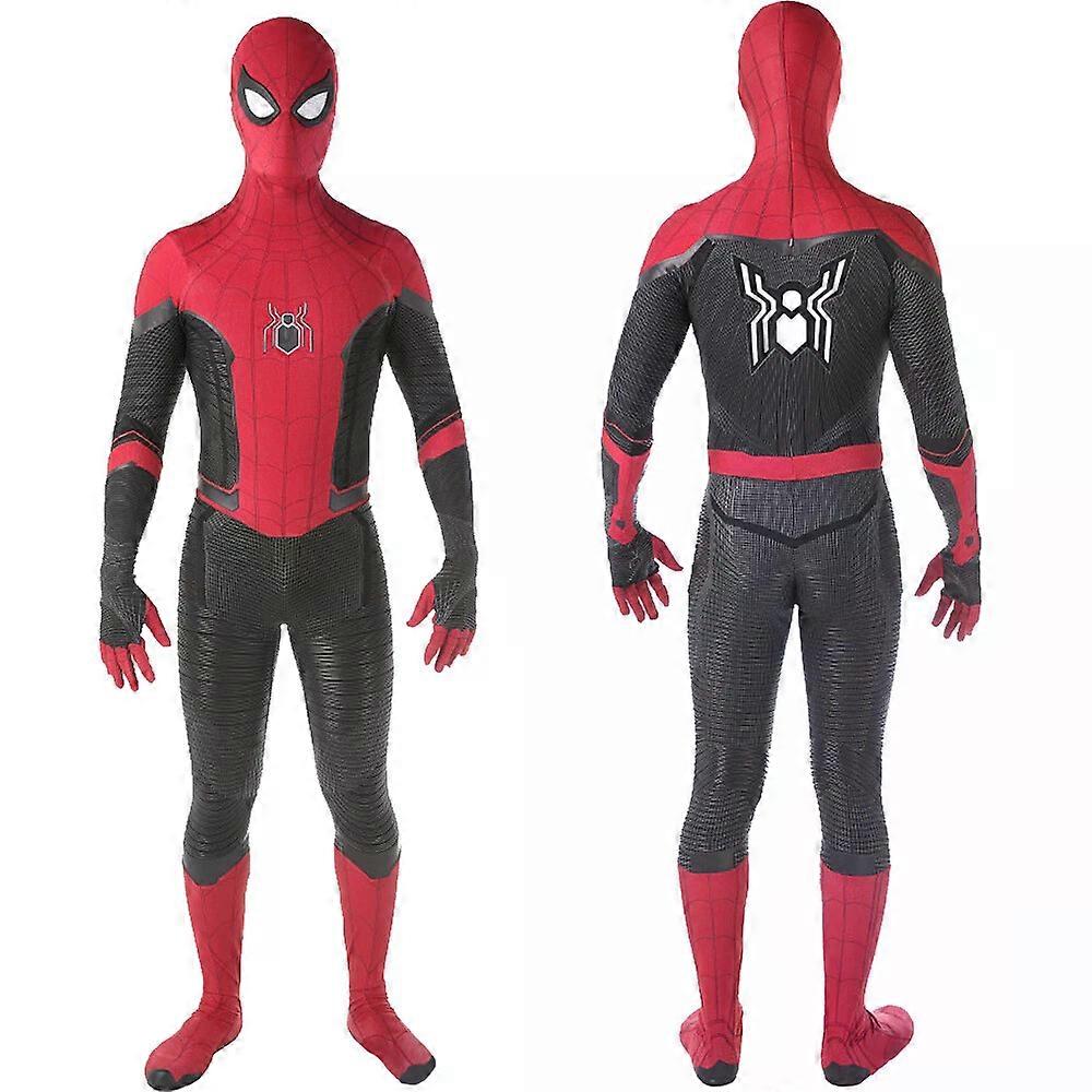 Far From Home Spider-Man Jumpsuit Zentai Set Cosplay Costume Halloween Props