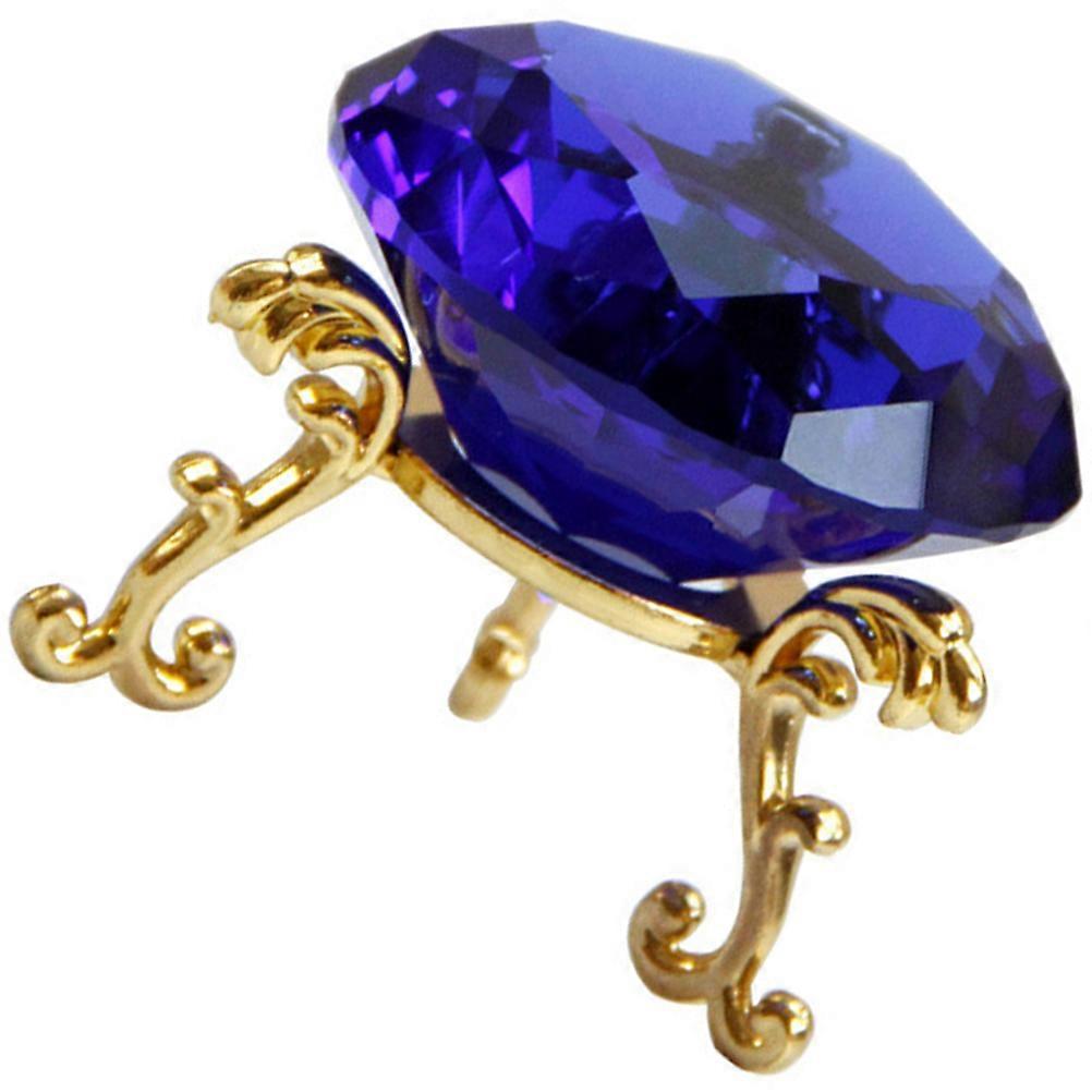 Glass Diamond Figurines for Decoration 4Pcs Blue Diamond Paperweight Centerpiece