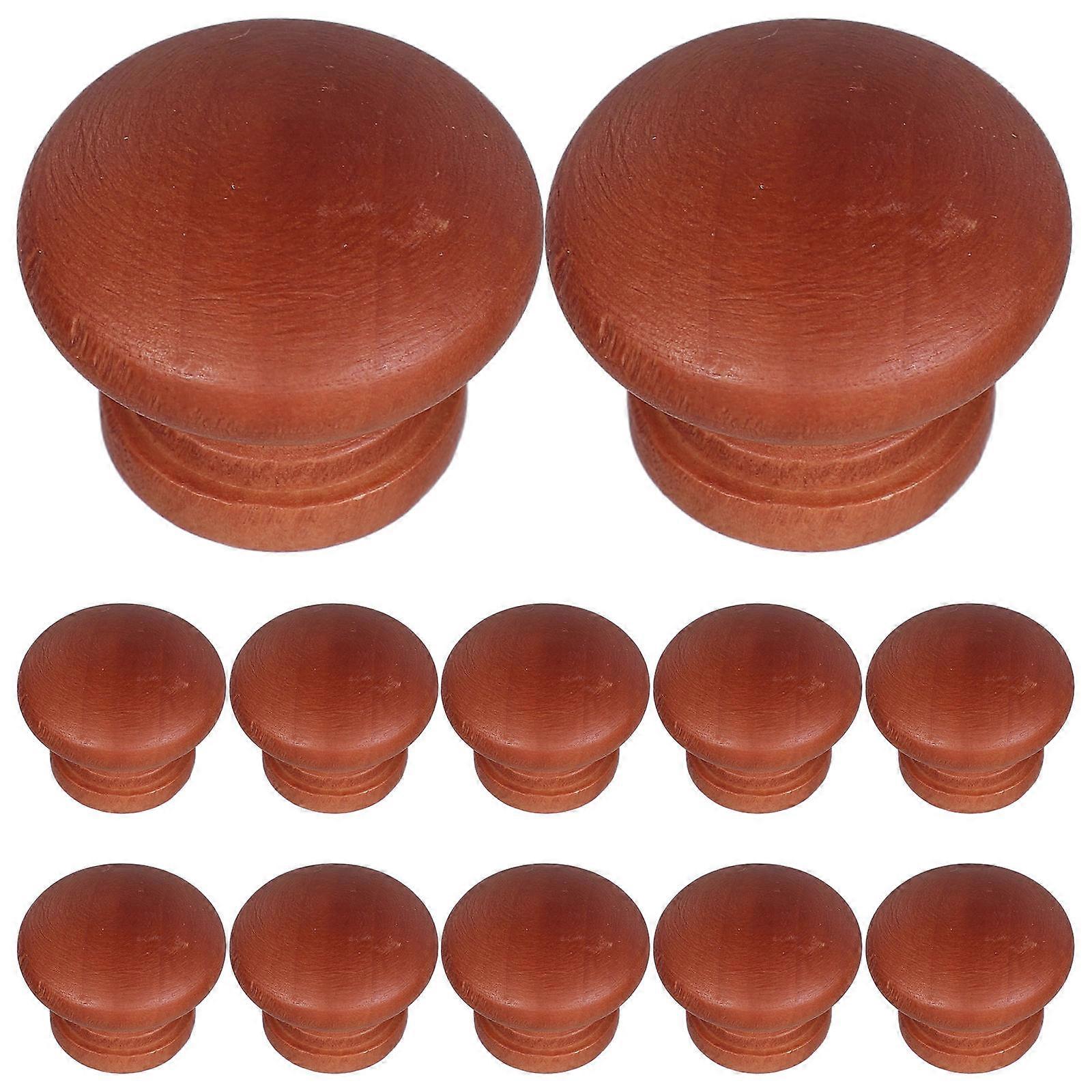 Retro Wooden Dresser Knobs Unique Cabinet Knobs for Drawer Handles 48Pcs