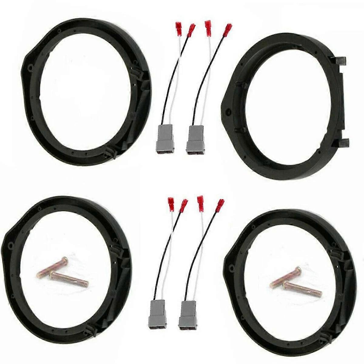 2Pairs 6.5inch Car Speaker Adapter Board and Wiring Harness for for for for for Accord