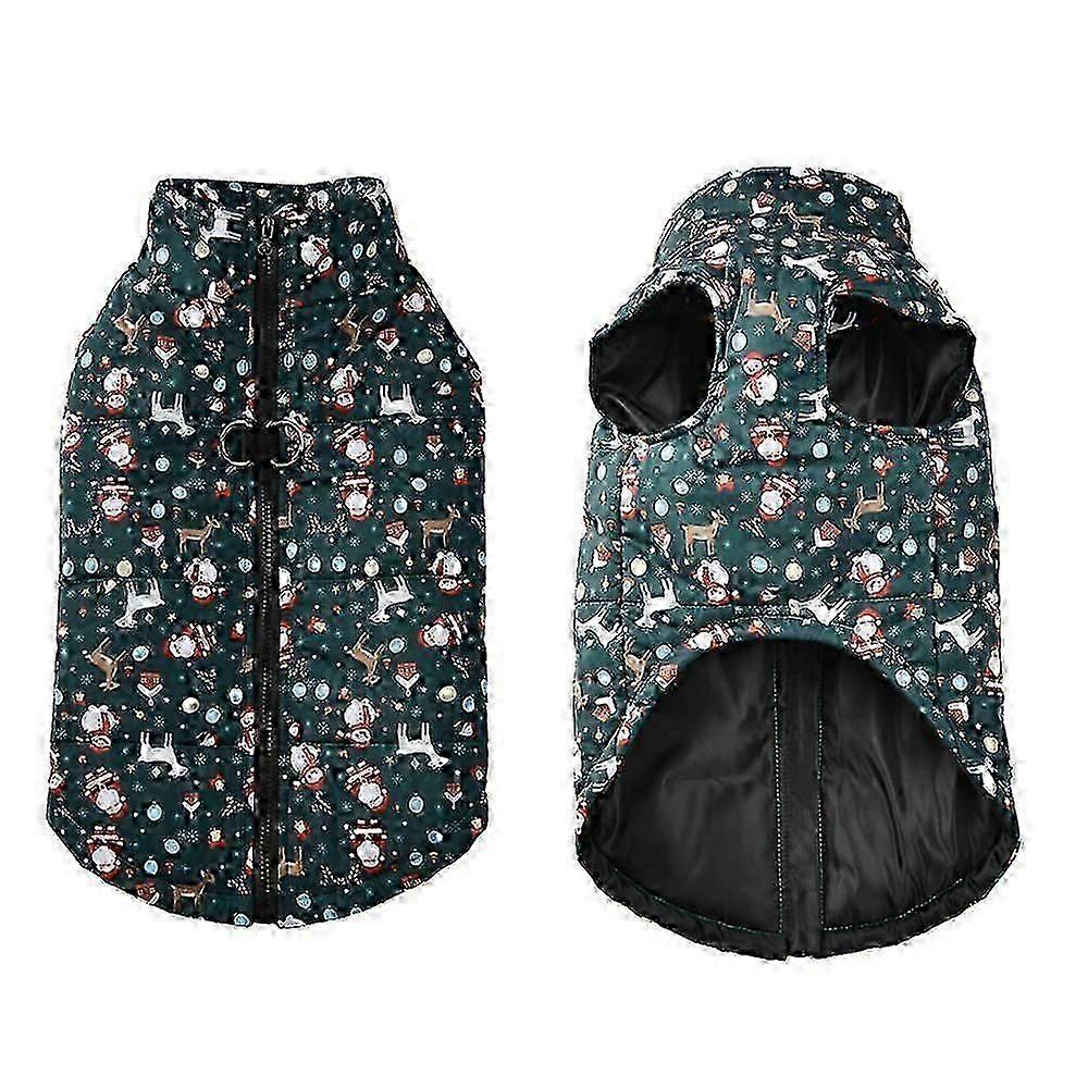 חג המולד מעיל כלב עמיד למים חורף חם בגדים לכלבים קטנים בינוניים גדולים חיות מחמד מזג אוויר קר תחפושות ז'קט צרפתי בולדוג עמיד לרוח חליפת שלג Ne