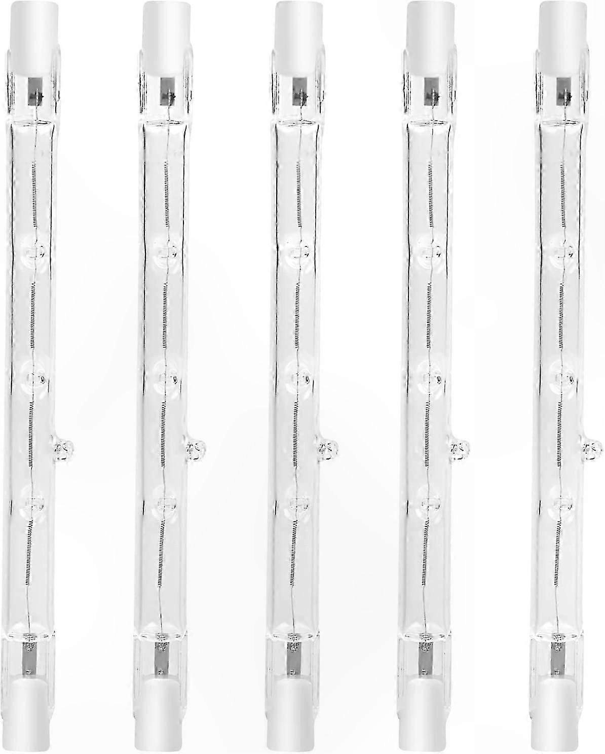 Dimmable R7s Halogen Bulb 100W Warm White 2800K 1500LM AC220-240V Linear Spotlight 118mm (Pack of 5)