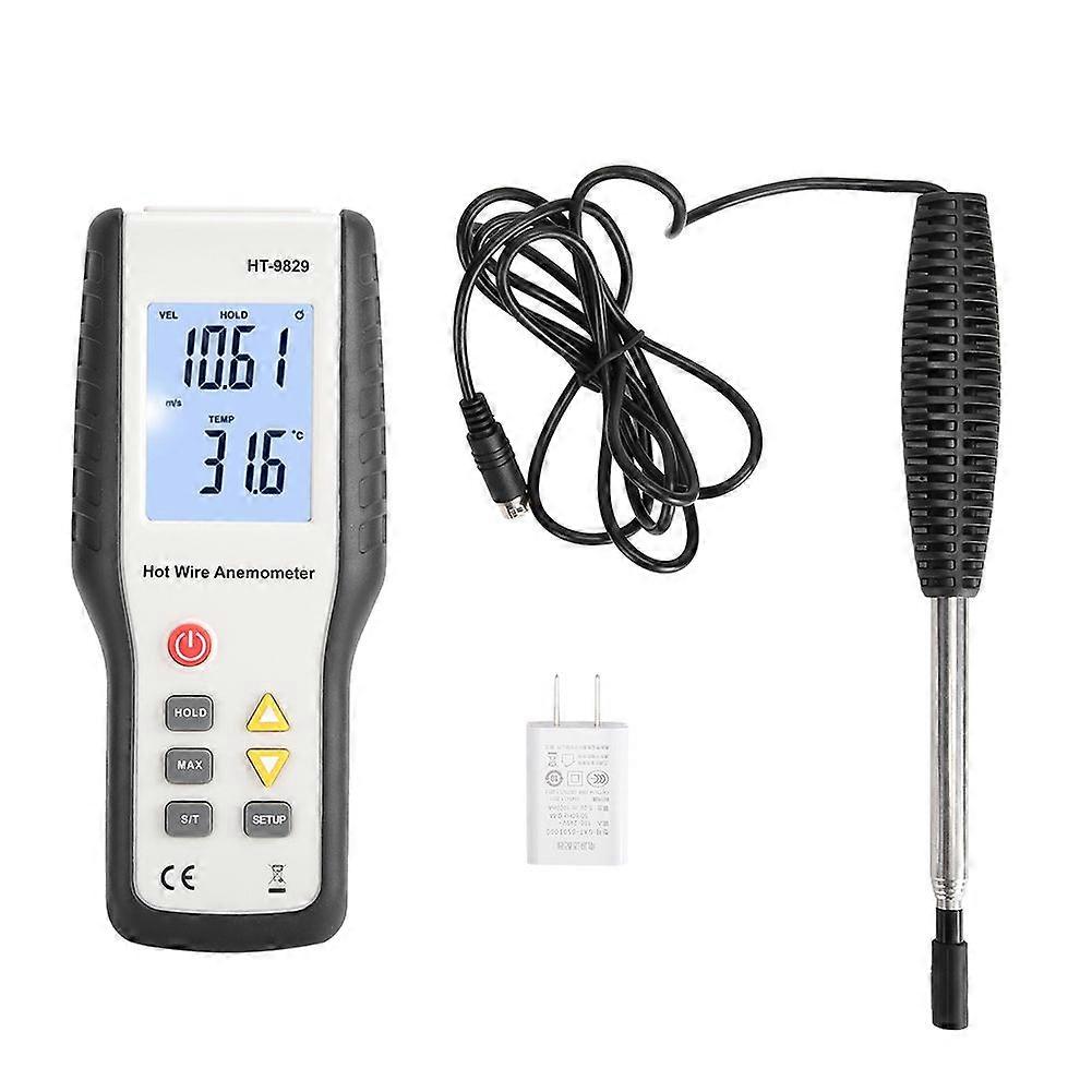 HT9829 Hot Wire Thermal Anemometer for Wind Temperature Air Volume Wind Speed Testing