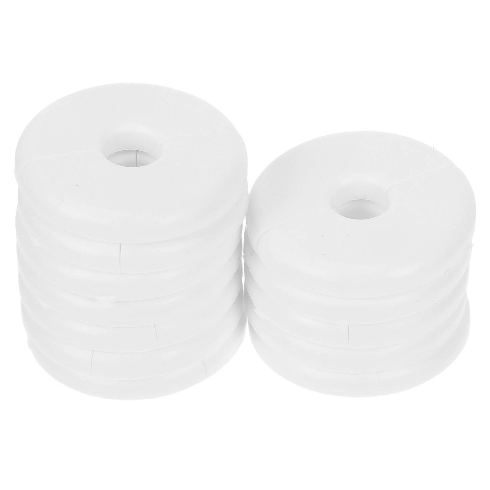 Round Escutcheon Plate Split Pipe Cover for Plumbing Decoration 36Pcs