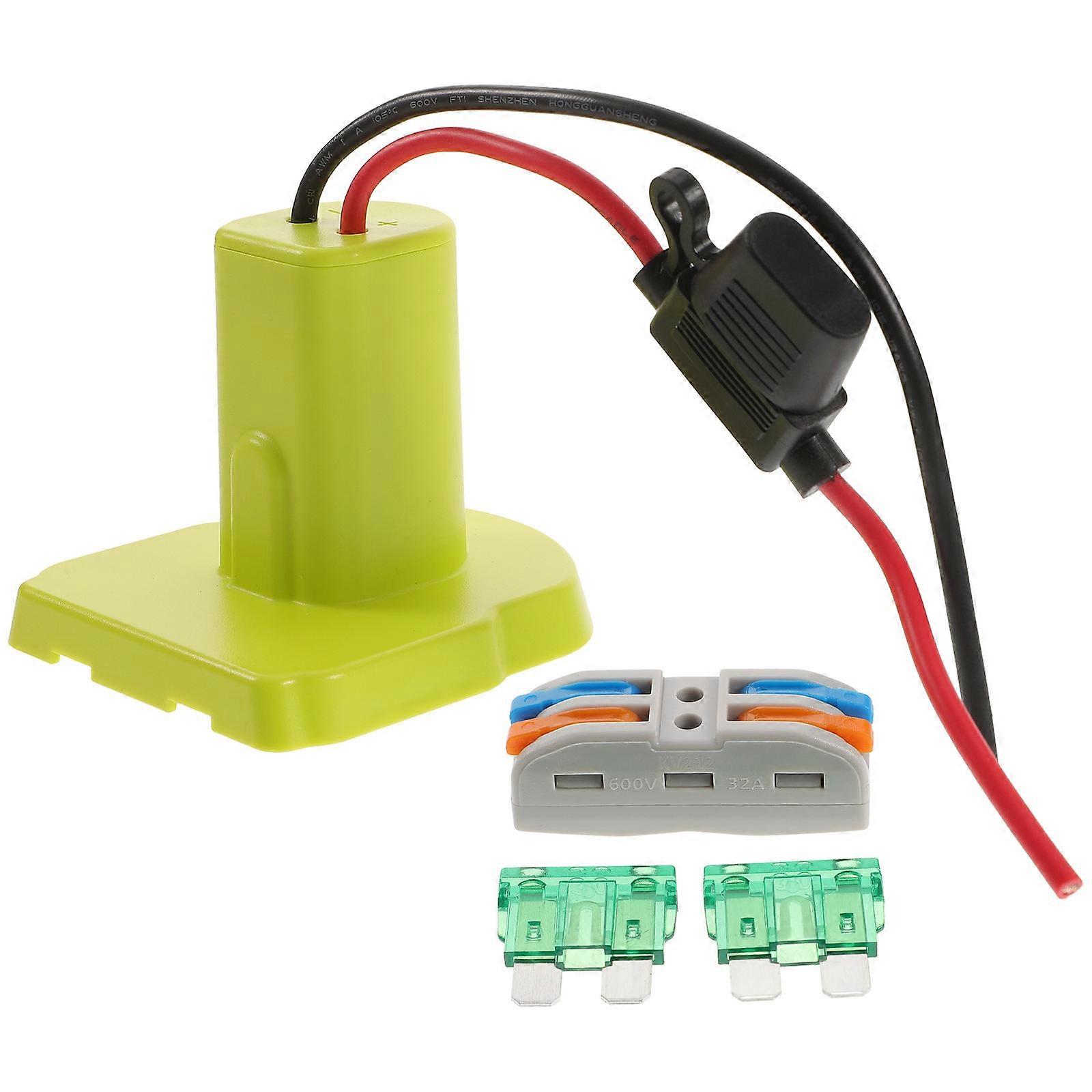 Battery Adapter Power Wheel Connector for DIY Use 5Pcs Pack Light Green
