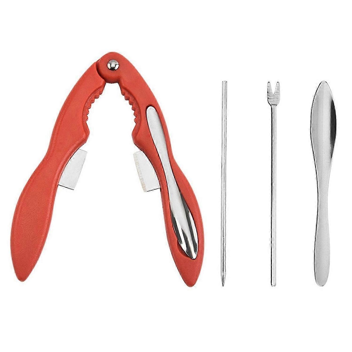 4PCS Crab Crackers and Tools Portable Seafood Crackers and Tools Multifunctional Crab Leg Crackers Tool Kit