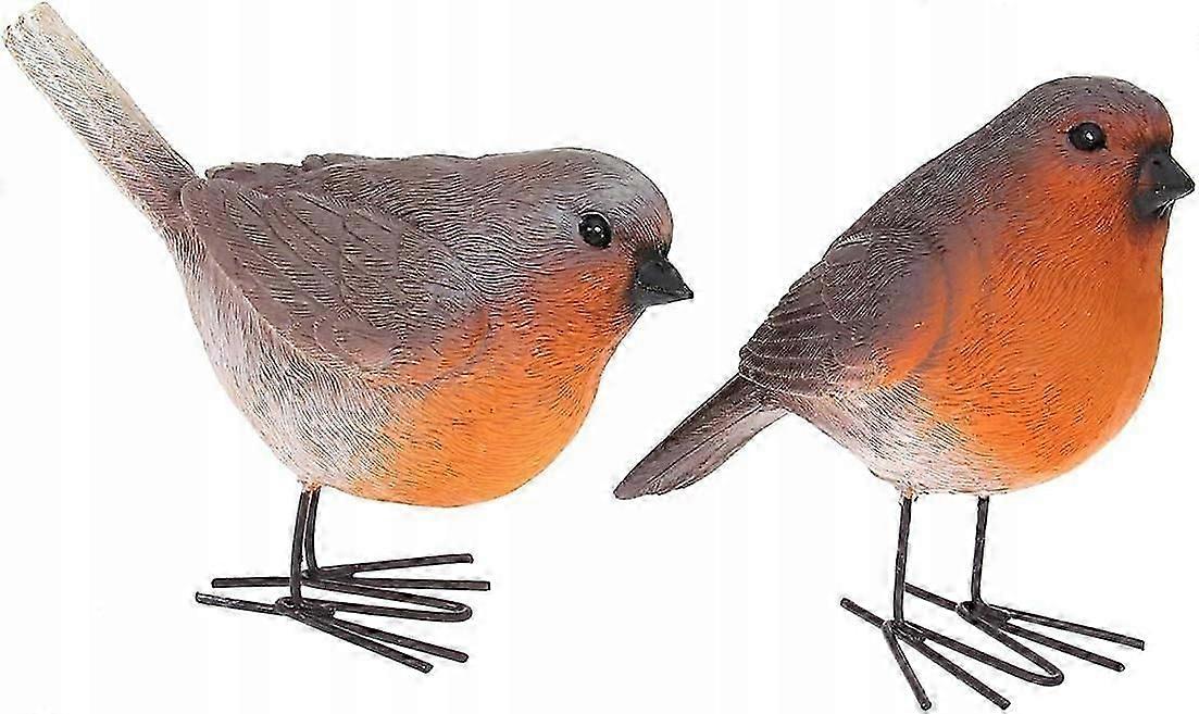 Bird Figurine Realistic Decoration Living Room Bedroom Gazebo Set Of 2