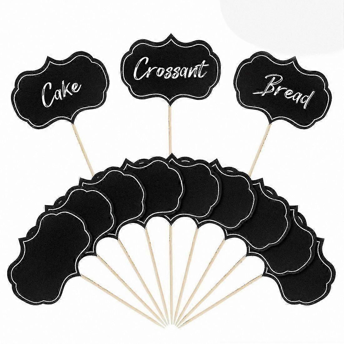 50 Pack Cheese Markers with Food Labels and Tootick Flags for Charcuterie Boards and Buffet Appetizers