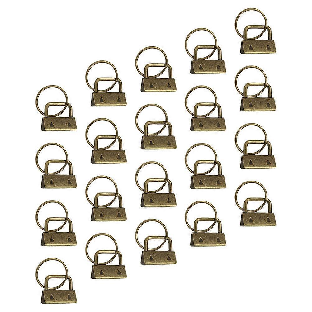 Iron Ribbon Ends Buckles for Hanging Keys with 40Pcs DIY Fastener Clasps