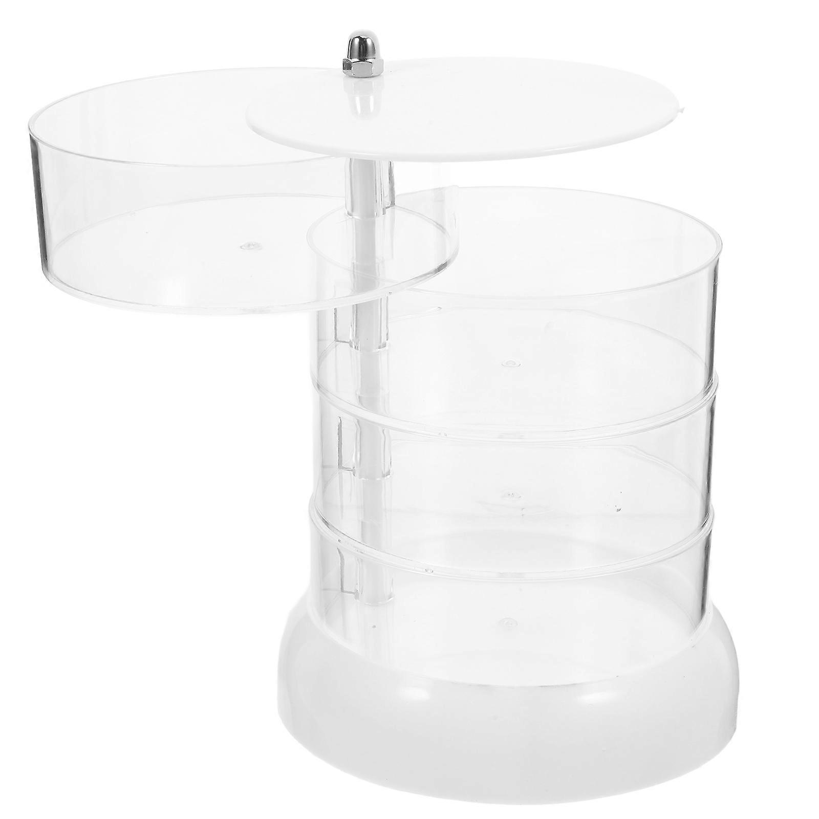 Rotating Desk Storage Box Acrylic Organizer for Storage 3Pcs Set