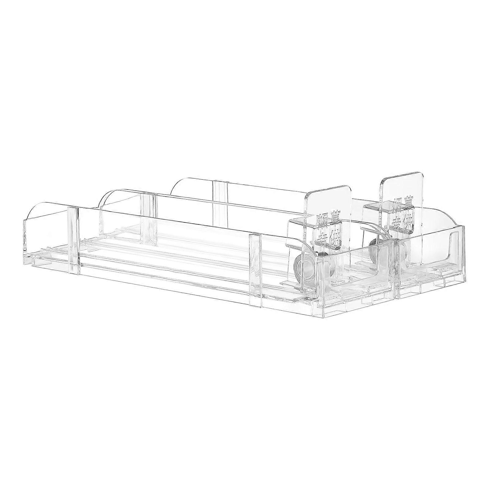 Auto Push Rack Acrylic Display for Storage 2Pcs Transparent