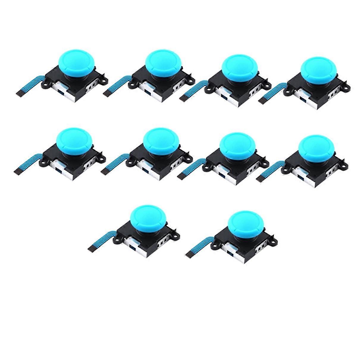 10PCS 3D Analog Joystick Switch Lite Joycon Controller Blue