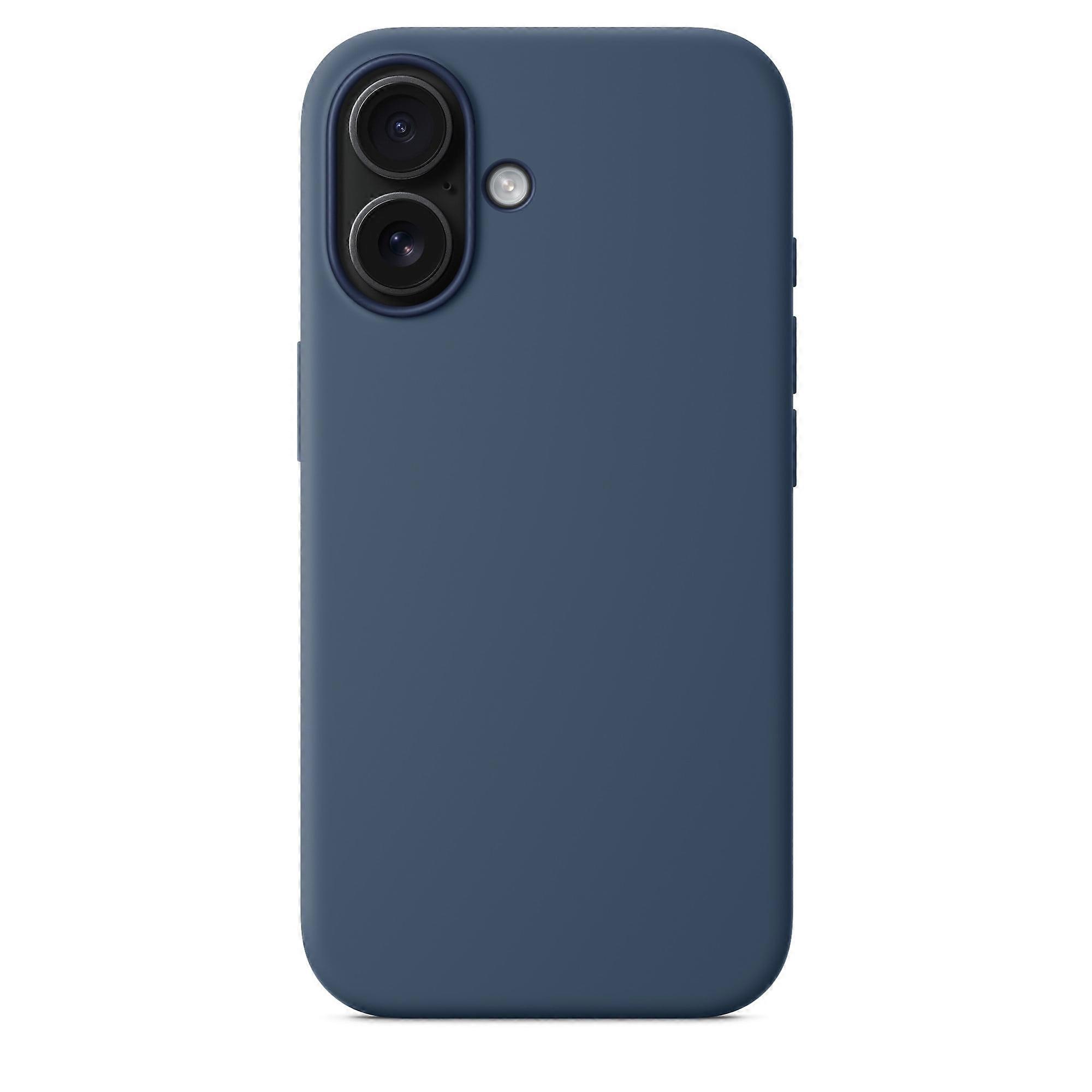 Compatible with iPhone 16 Liquid Silicone Phone case with MagSafe Soft solid color 6.1"in