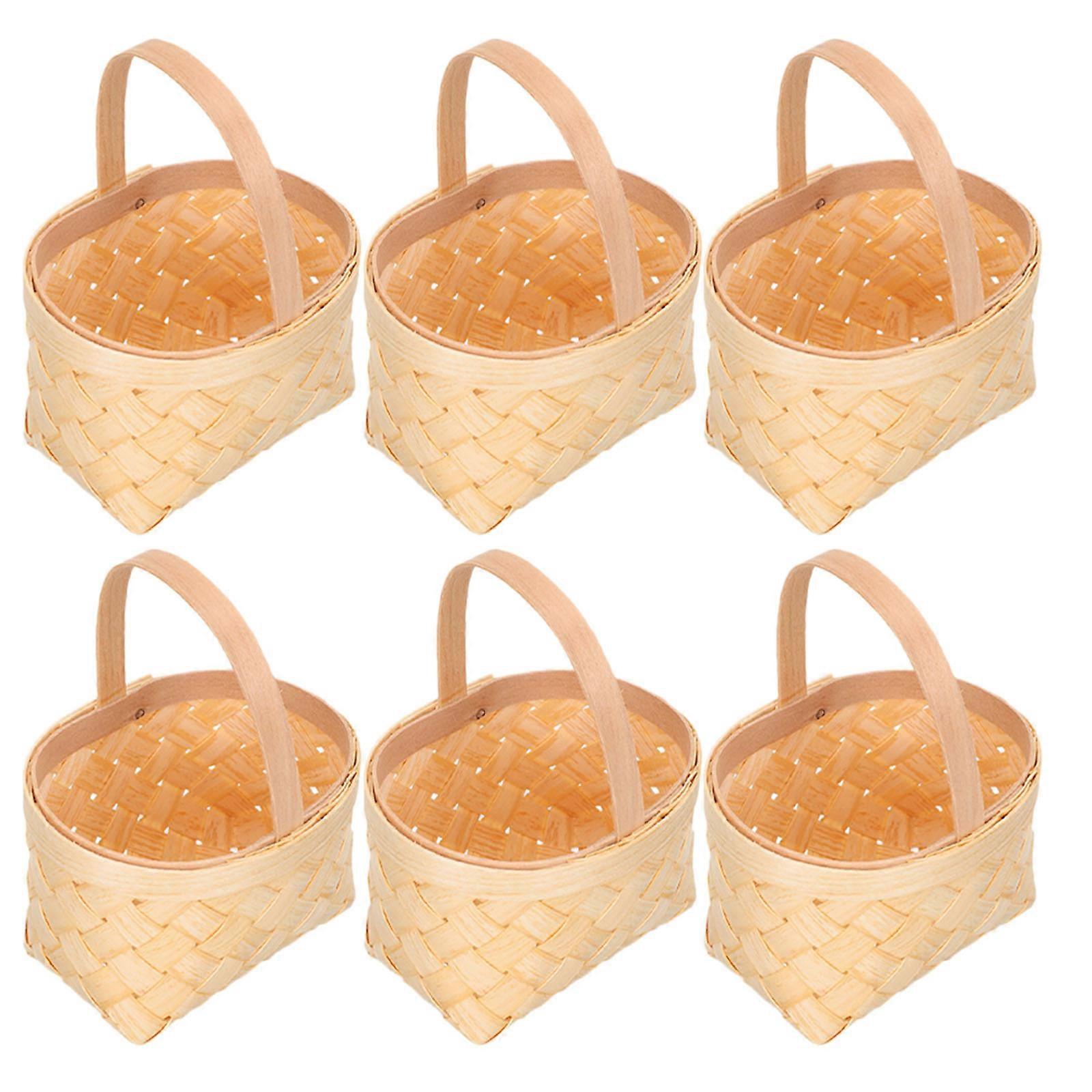 Small Candy Baskets Mini Woven for Candy Storage 18Pcs Set