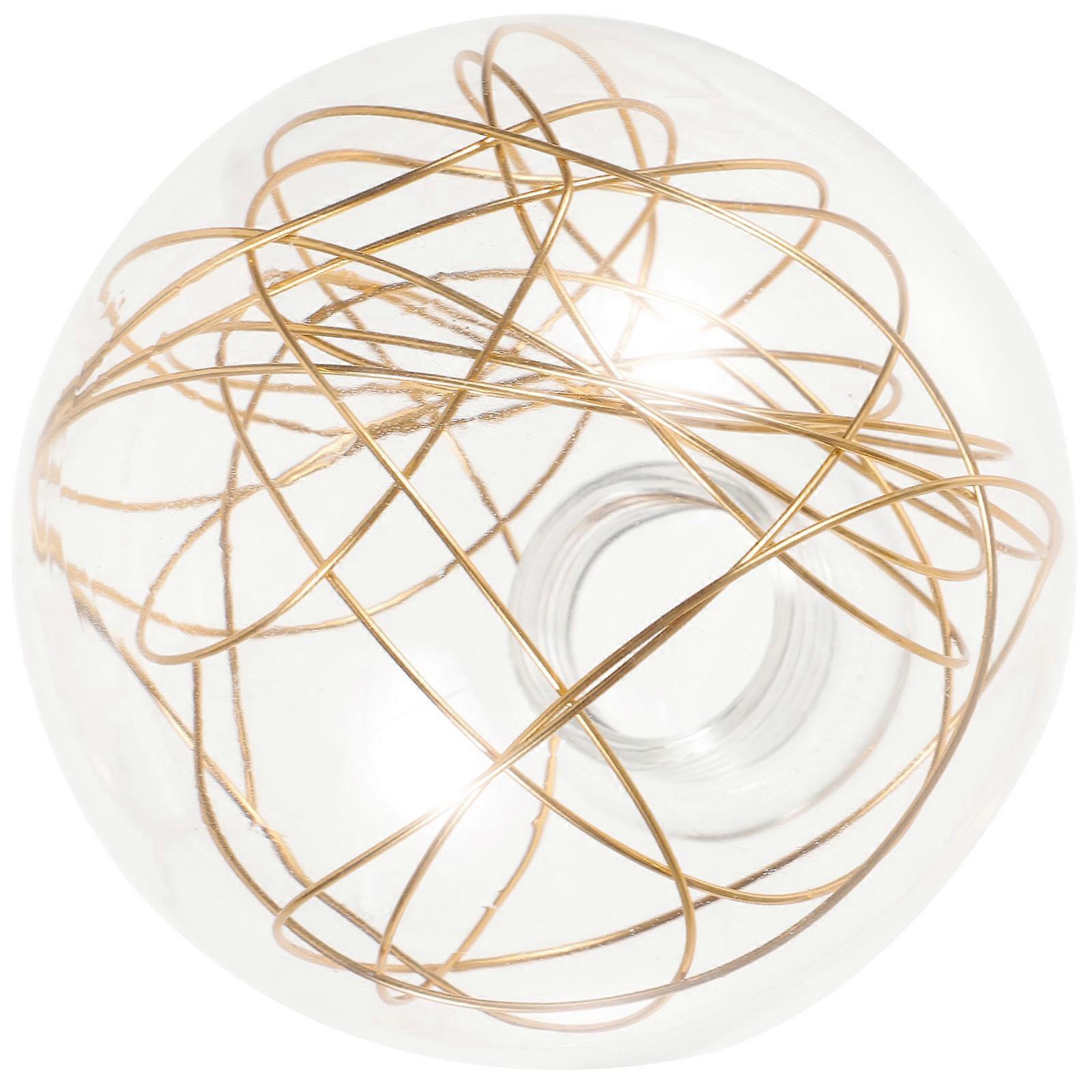 Golden Globe Lampshade 3Pcs Perfect For Dust Protection And Light Diffusion In Home Decoration And Ceiling Lamps